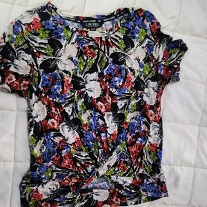 Ralph laurn knot front floral top
